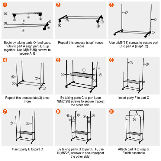 1Pc Garment Hanging Rack Clothing Hanging Rail Pillow