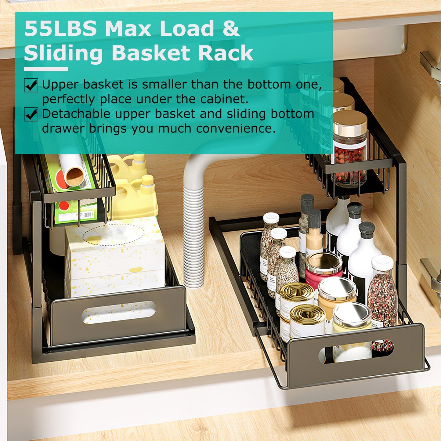 2 Tier Under Sink Organizers