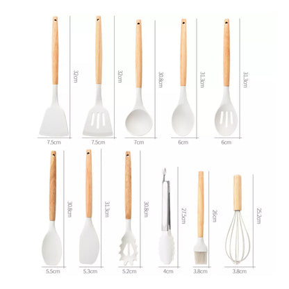 19pcs Set Non-Stick Silicone