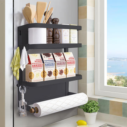 Magnetic Fridge Side Organizer – Kitchen Storage Rack