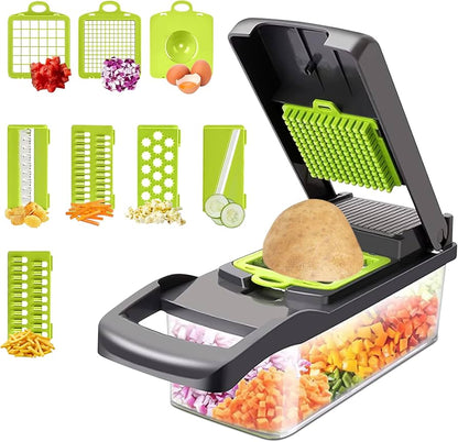 Multifunction Vegetable Chopper – Manual Kitchen Food Cutter