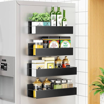 Magnetic Fridge Side Organizer – Kitchen Storage Rack