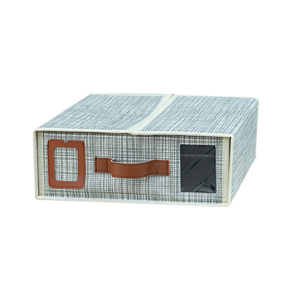 Four-piece Bed Sheet Set Foldable Zipper Visual Storage Box