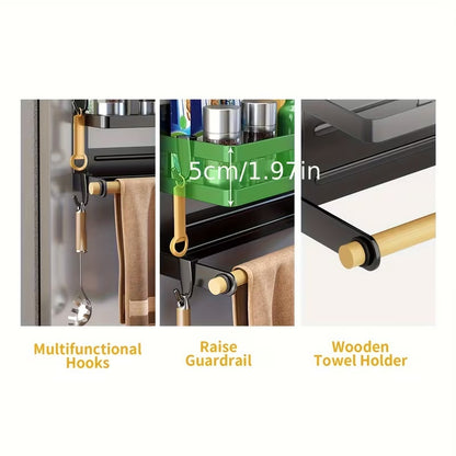 Magnetic Spice Rack For Refrigerator