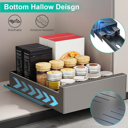 1Pc Pull Out Cabinet Organizer Carbon Steel Slide